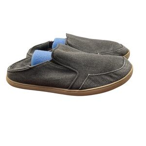 OluKai Gray Tan Loafers Slip-Ons Casual Comfort‎ size M10